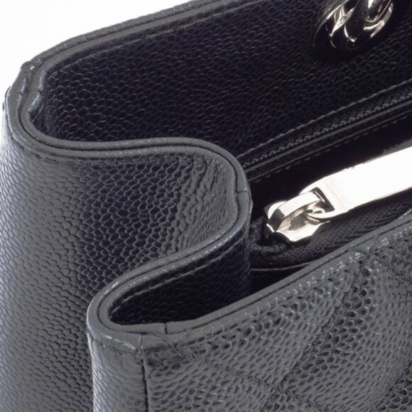 Chanel Caviar GST Chain Tote Bag A50955 Black / Silver Hardware - COA included - Picture 11 of 12